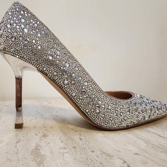 Steve Madden Womens Classie Pointed-Toe St Crystal Rhinestone - B040 - Picture 3 of 11